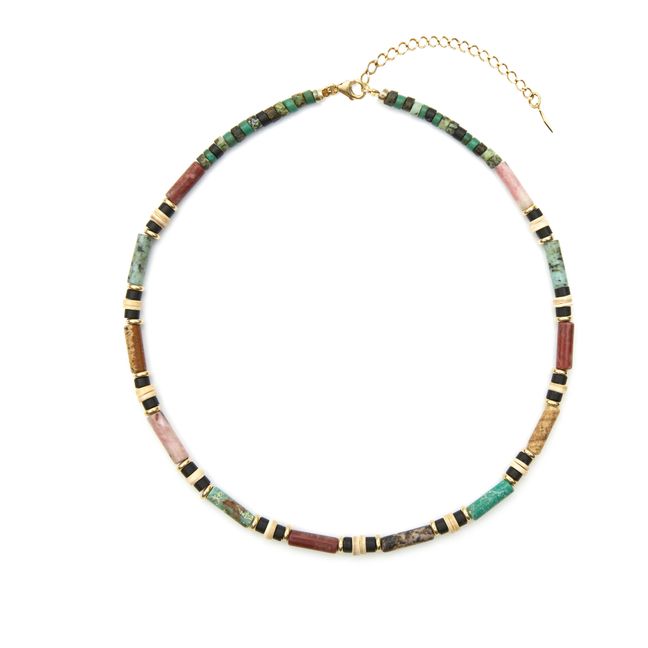 Collier Diego Tubes Multico | Bleu