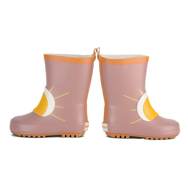 Natural Latex Rain Boots Dusty Pink