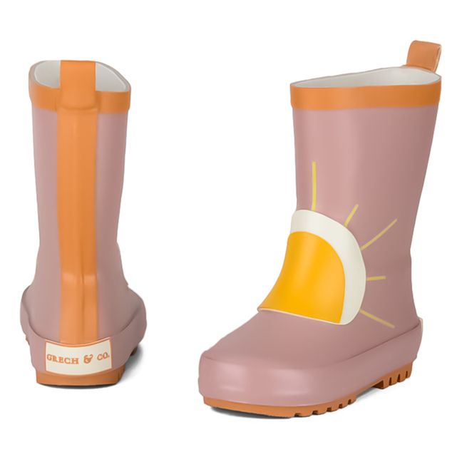 Natural Latex Rain Boots | Dusty Pink