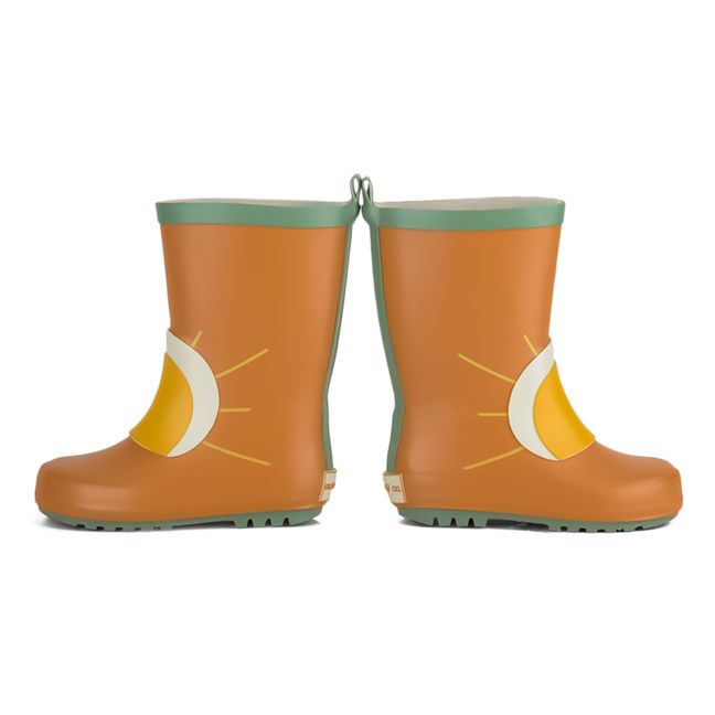Natural Latex Rain Boots Naranja