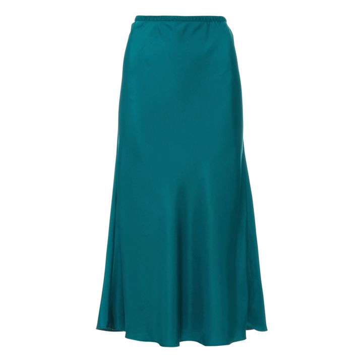 Fever Flowy Twill Skirt Smaragdgrün- Produktbild Nr. 0