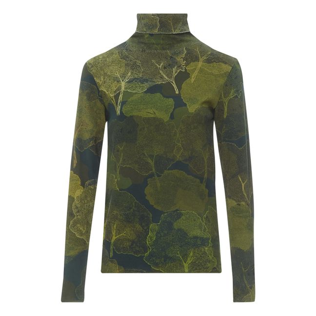 T-shirt Forest con colletto | Verde