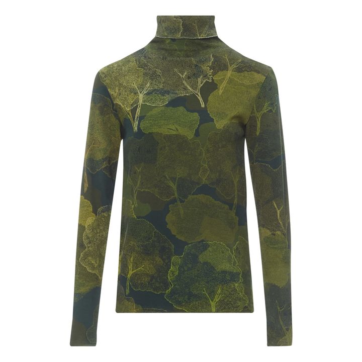 Camiseta cuello alto Harper Forest | Verde- Imagen del producto n°0