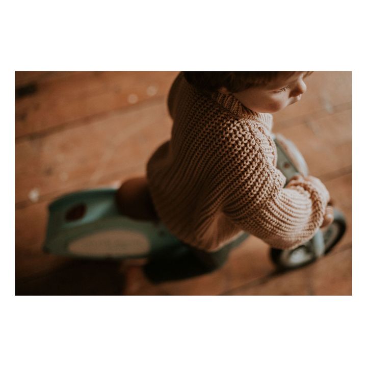 Chunky Organic Cotton Cardigan | Beige- Imagen del producto n°7