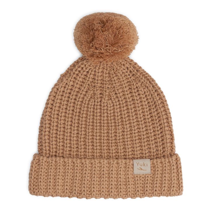 Organic Cotton Knitted Beanie | Dusty Pink- Product image n°0