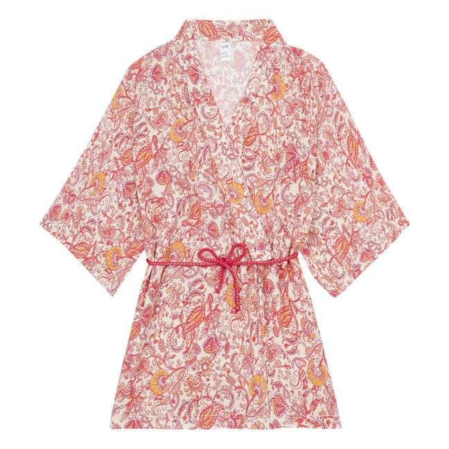 Kimono Nour Rouge framboise