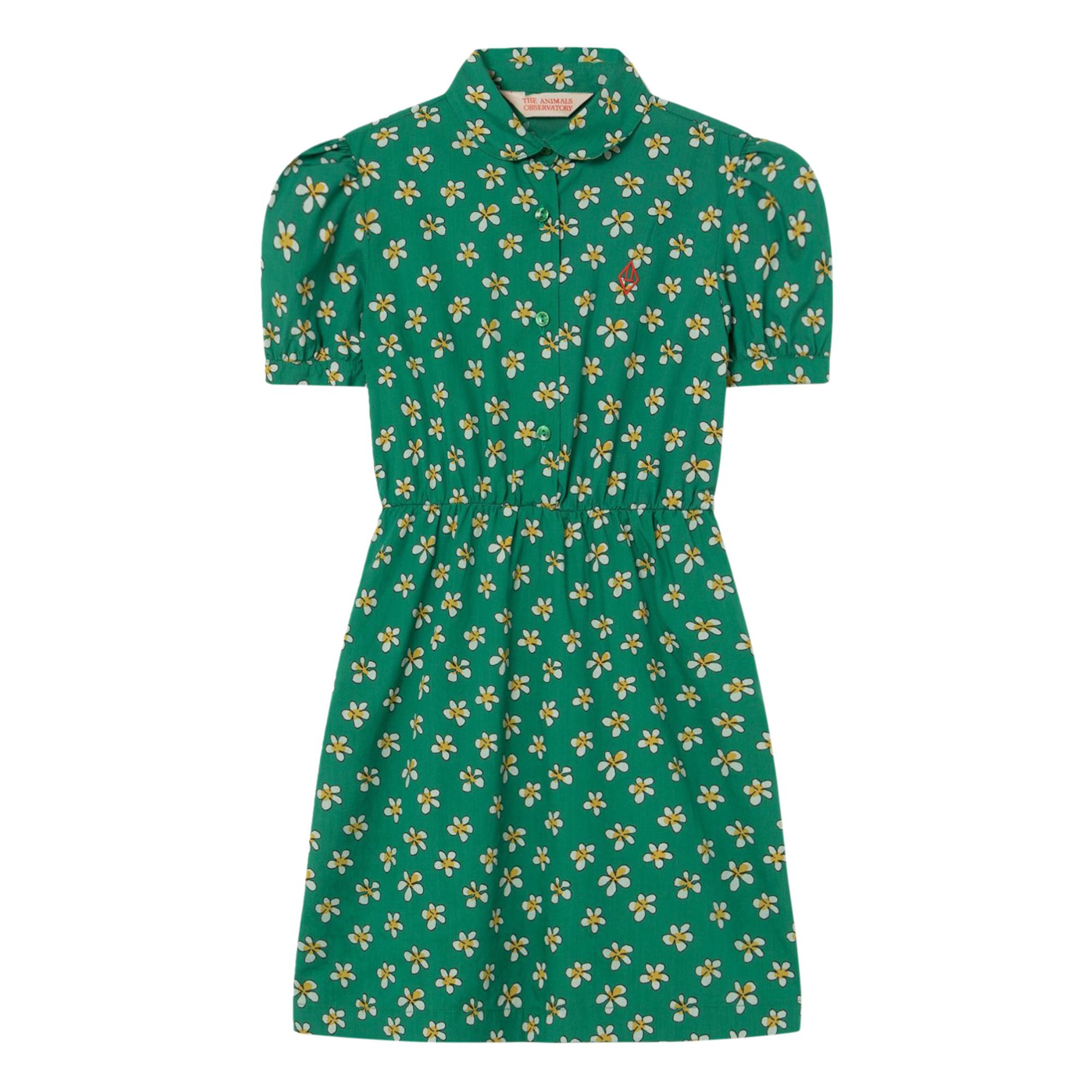 Pigeon Flower Dress Green- Product image n°0