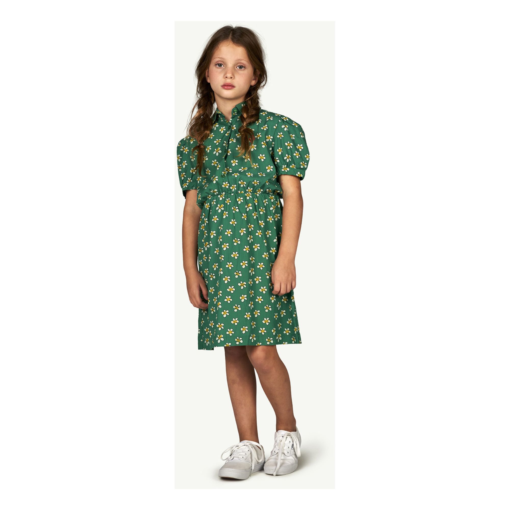 Pigeon Flower Dress Green- Product image n°1