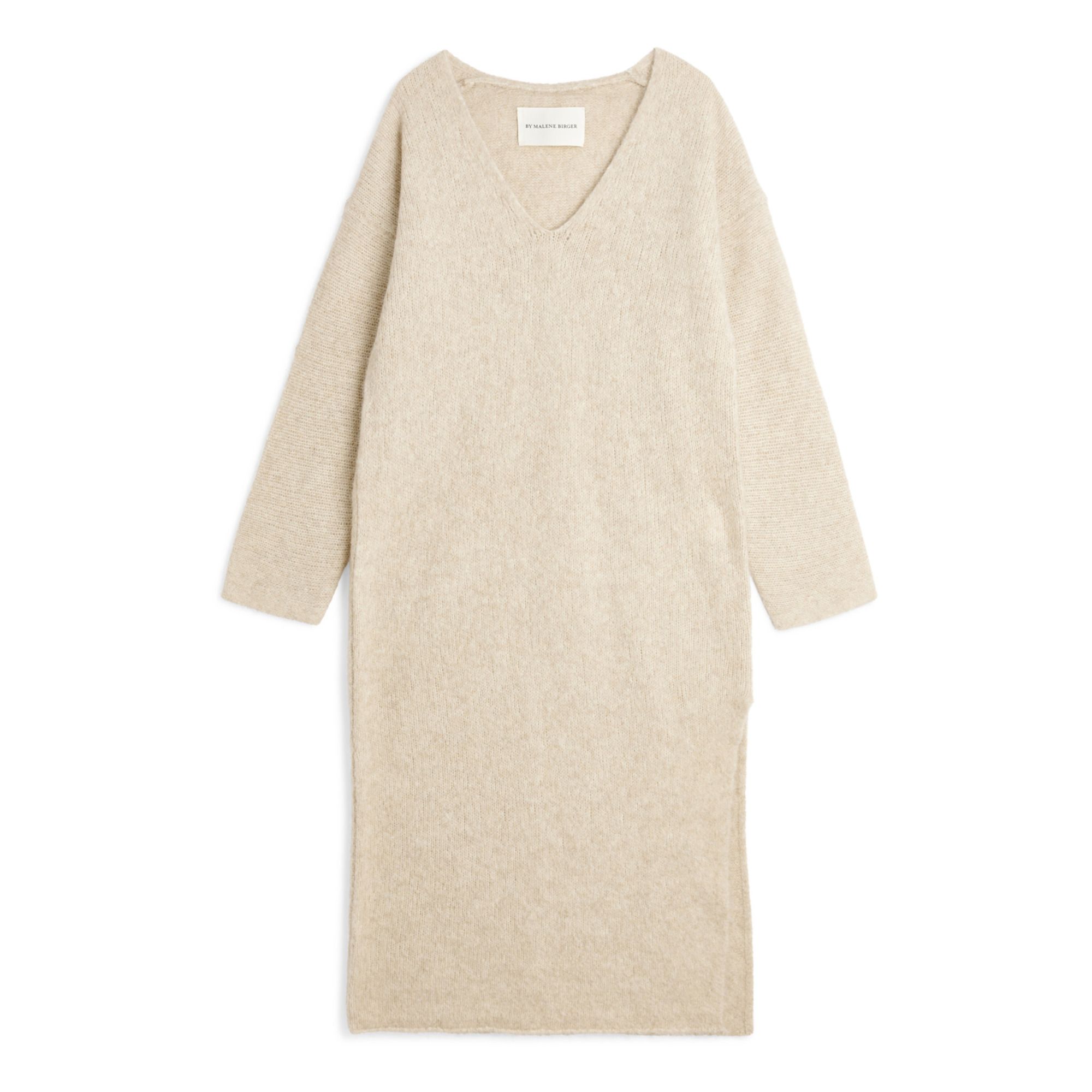 Favine Alpaca and Merino Wool Dress | Crema- Imagen del producto n°0