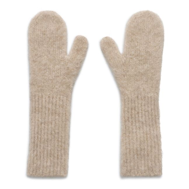 Felisa Alpaca and Merino Wool Mittens | Cream
