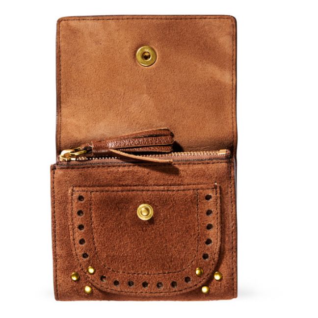 Jerry Suede Wallet | Tabacco