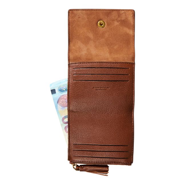 Jerry Suede Wallet Tabacco