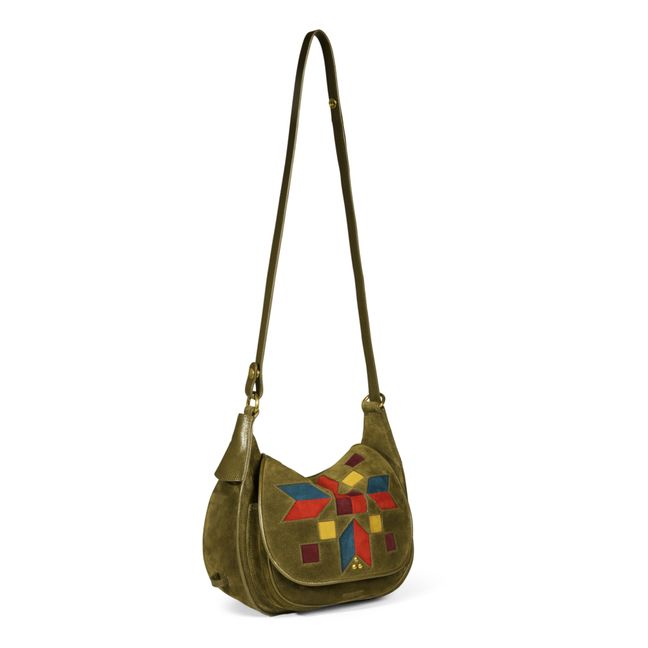 Philippe Santa Fe Calfskin Leather Bag  | Khaki