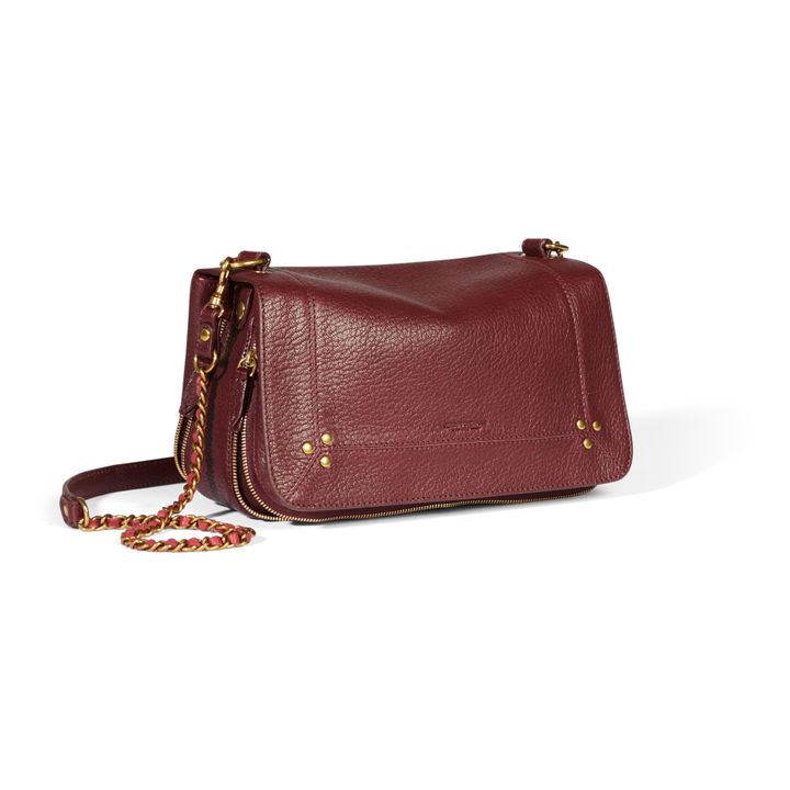 Bobi Goatskin Leather Bag | Burgundy- Product image n°1