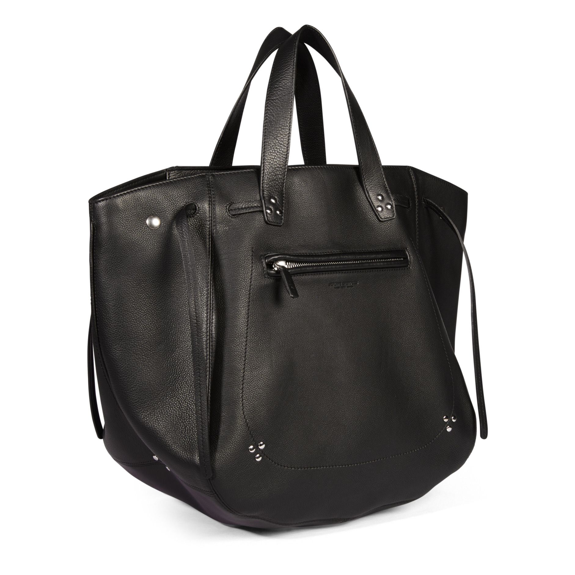 Marius Calfskin Leather Bag Black Jérôme Dreyfuss Fashion Adult