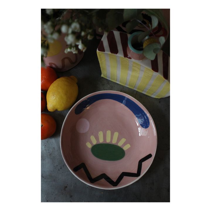 Milos Ceramic Shallow Bowl | Siena- Product image n°1