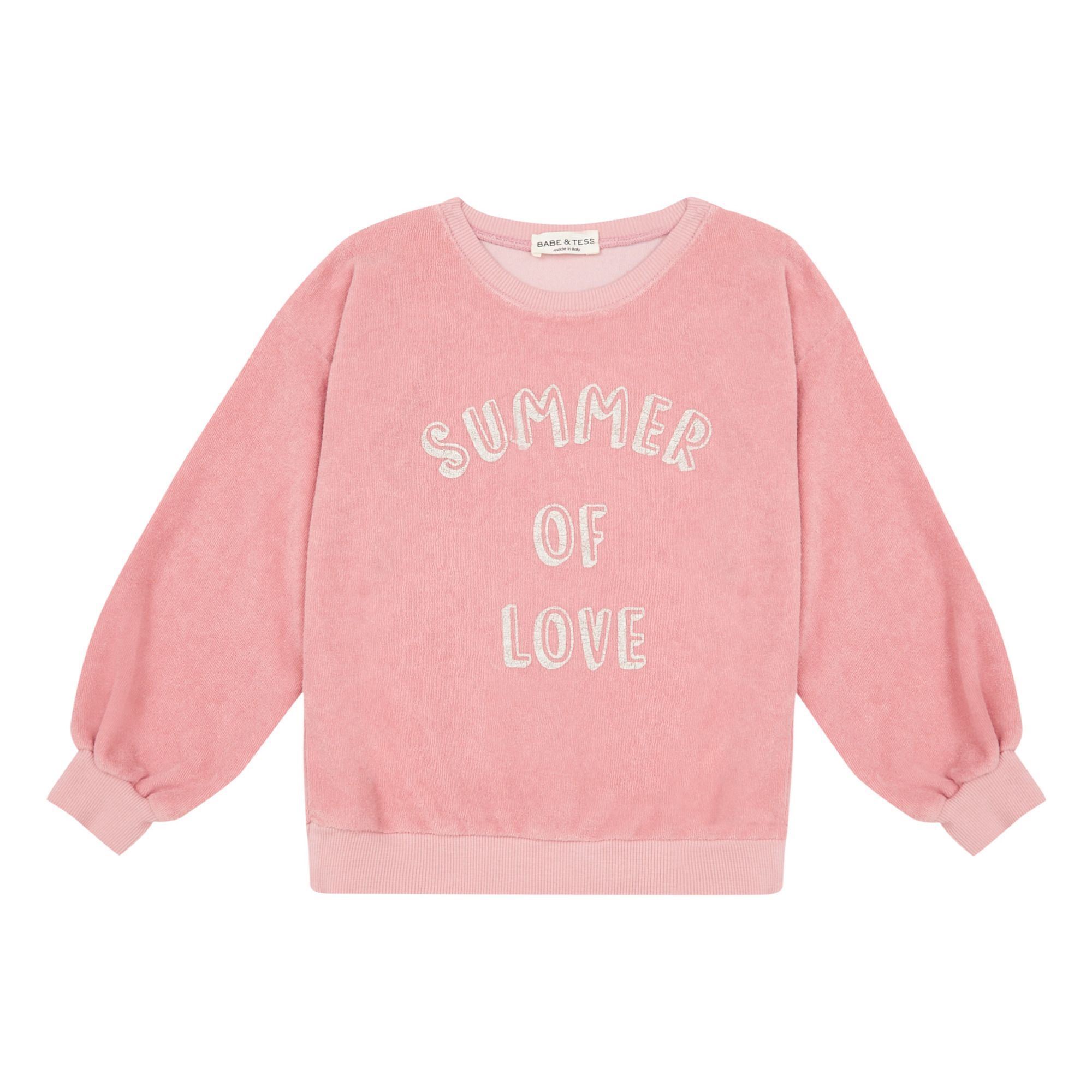 Terry Cloth Sweatshirt Pink- Product image n°0