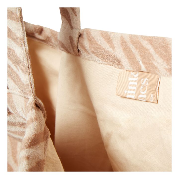 Tiger Terry Cloth Tote Bag Beige- Imagen del producto n°3