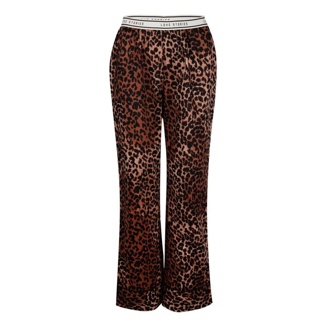 Pantalón de pijama Weekend de algodón orgánico Leopardo
