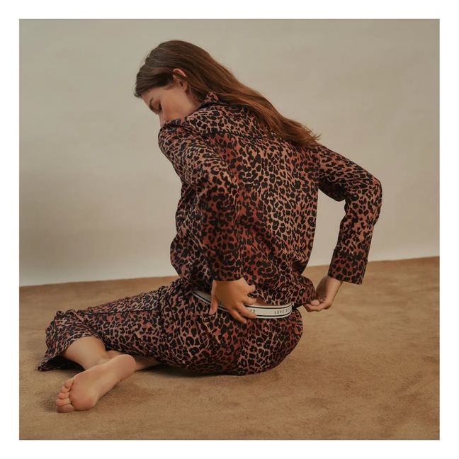 Weekend Organic Cotton Pyjama Bottoms Leopard