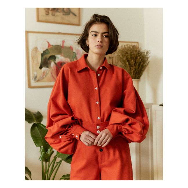Claire Overshirt | Orange