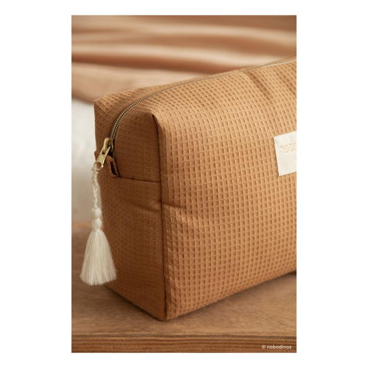 Diva Organic Cotton Toiletry Bag Caramel- Product image n°3