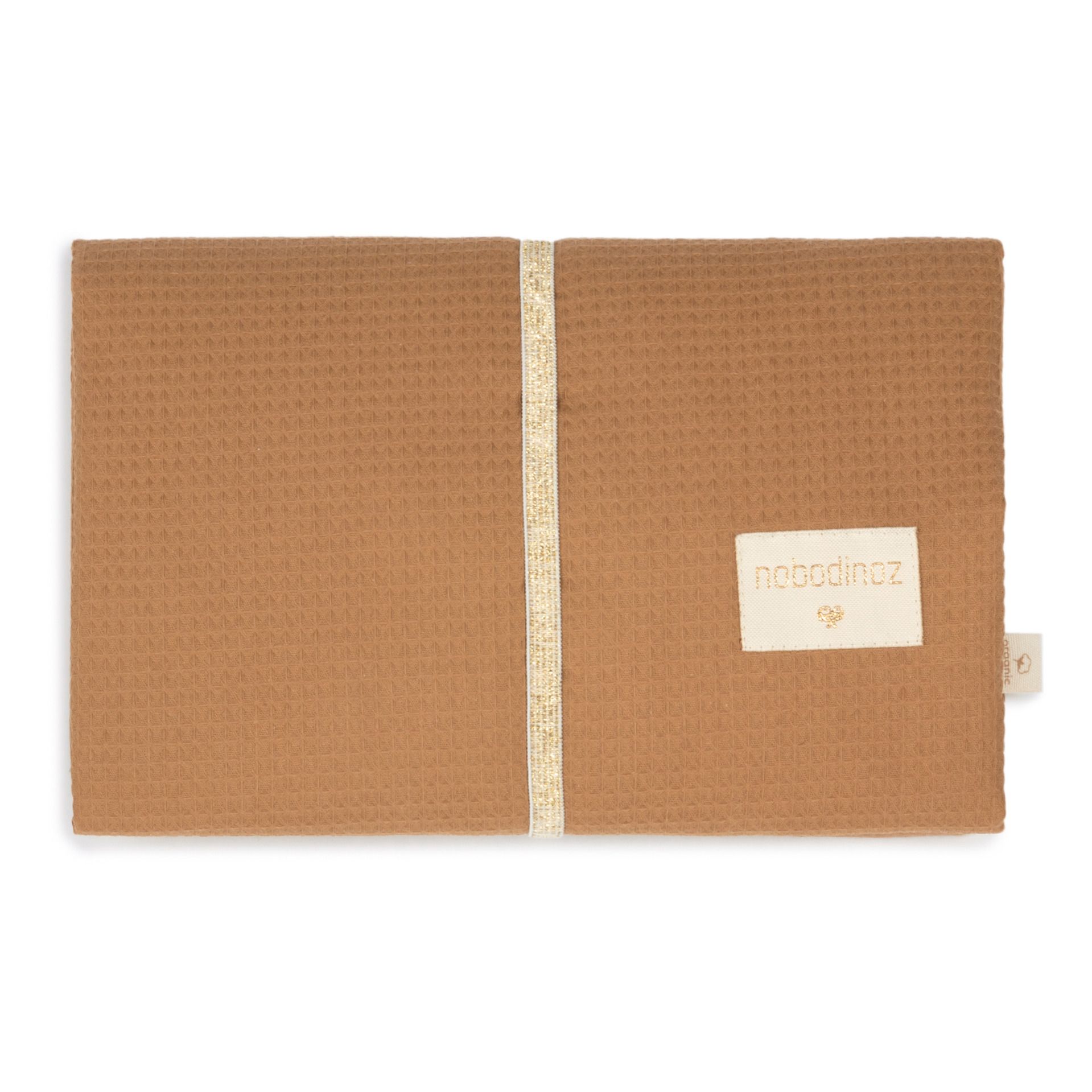 Nobodinoz - Matelas à langer de voyage Mozart en coton bio | Caramel
