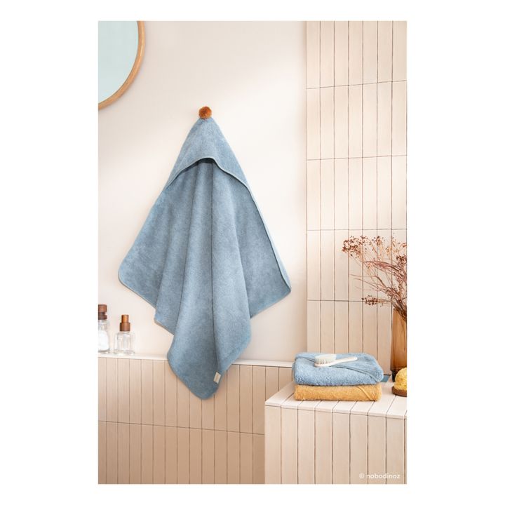Capa de baño So Cute de algodón orgánico | Azul- Imagen del producto n°1