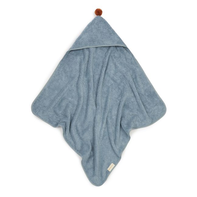 Capa de baño So Cute de algodón orgánico | Azul