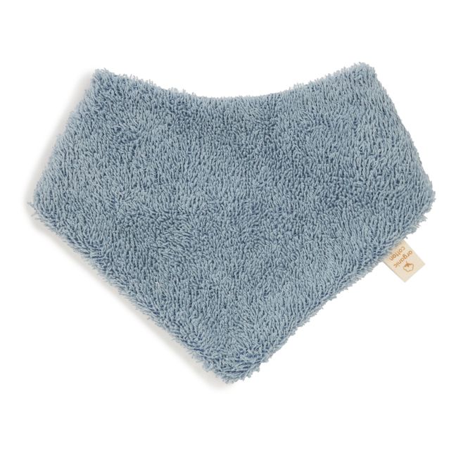 Bavoir Bandana So Cute en coton bio | Bleu