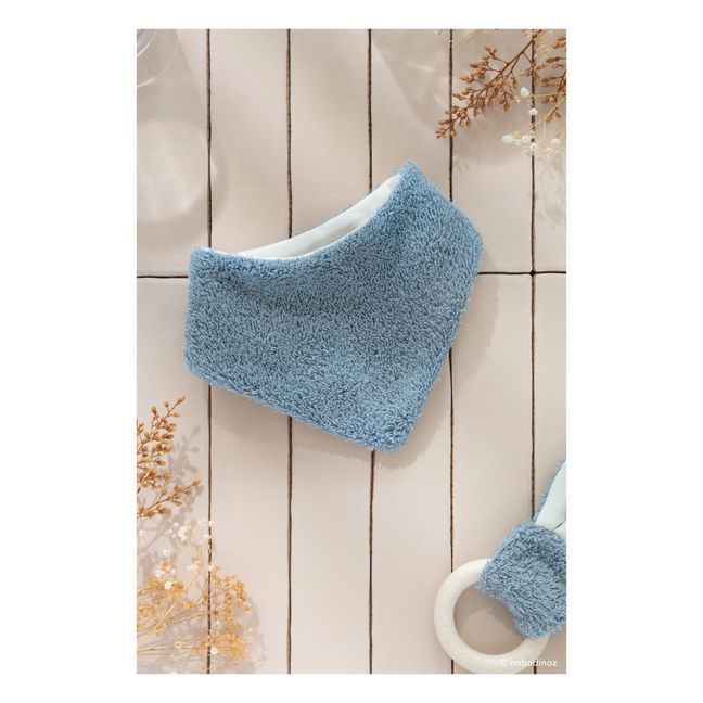 Bavoir Bandana So Cute en coton bio | Bleu