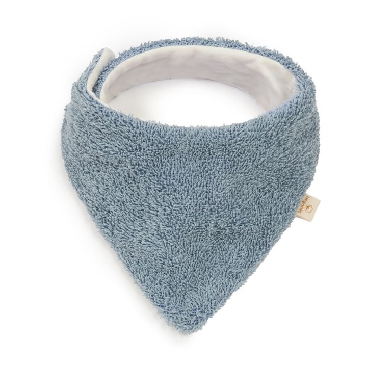 Babero bandana So Cute de algodón orgánico | Azul- Imagen del producto n°2