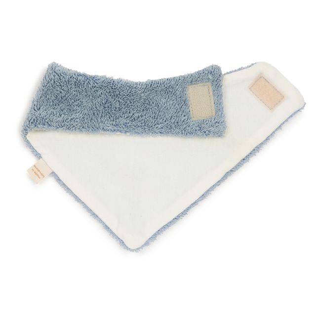 Babero bandana So Cute de algodón orgánico | Azul