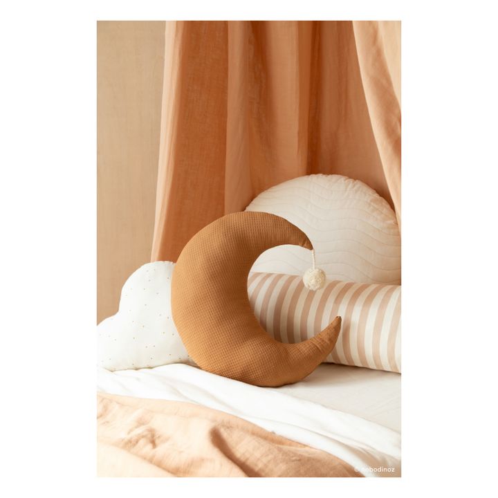 Cuscino, modello: Pierrot, in cotone bio | Caramello- Immagine del prodotto n°1