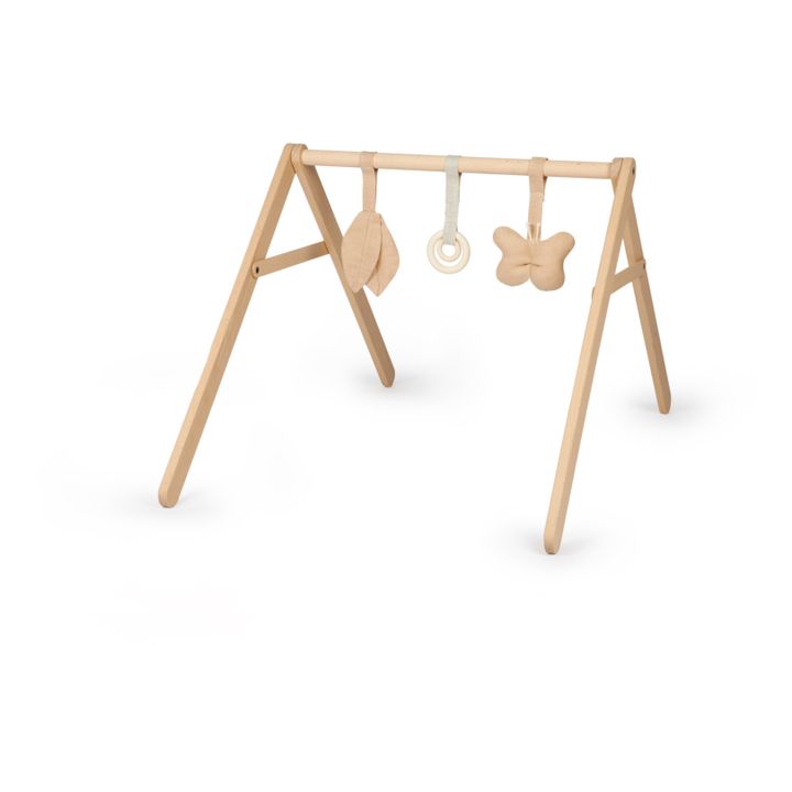 Arche d'éveil en bois et ses jouets - Lin français | Sable- Image produit n°2