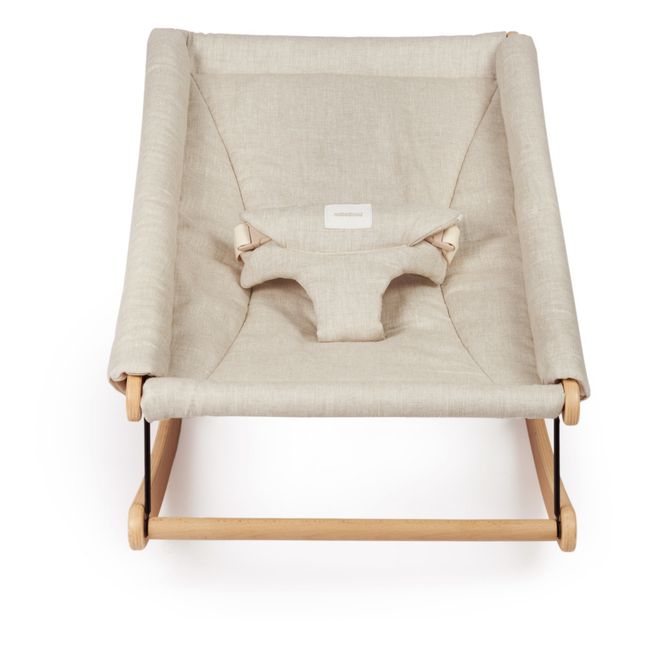 Growing Green Baby Bouncer - French Linen Oatmeal
