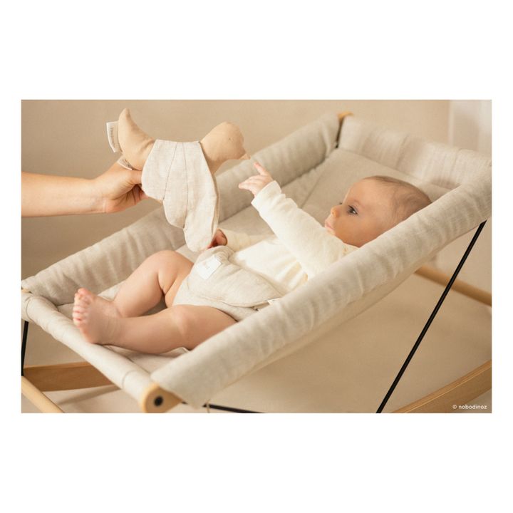 Growing Green Baby Bouncer - French Linen | Oatmeal- Product image n°3