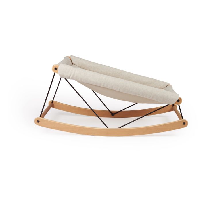 Growing Green Baby Bouncer - French Linen | Oatmeal- Product image n°4
