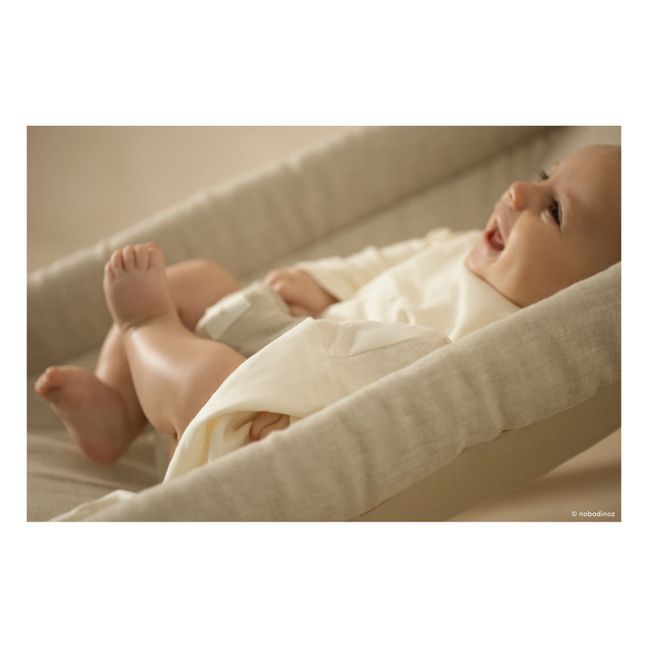 Growing Green Baby Bouncer - French Linen | Oatmeal