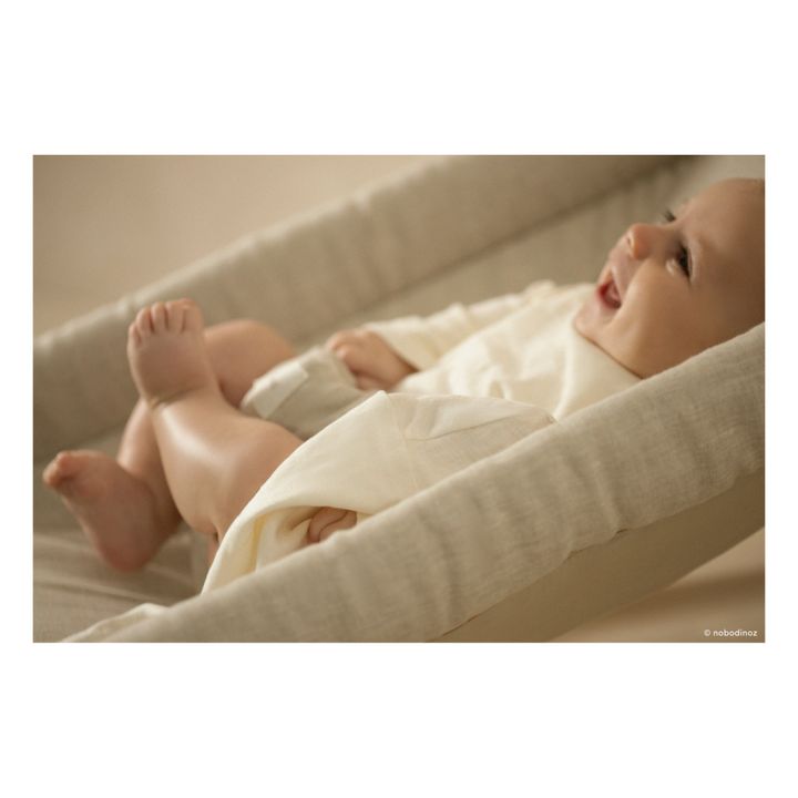 Growing Green Baby Bouncer - French Linen | Oatmeal- Product image n°6