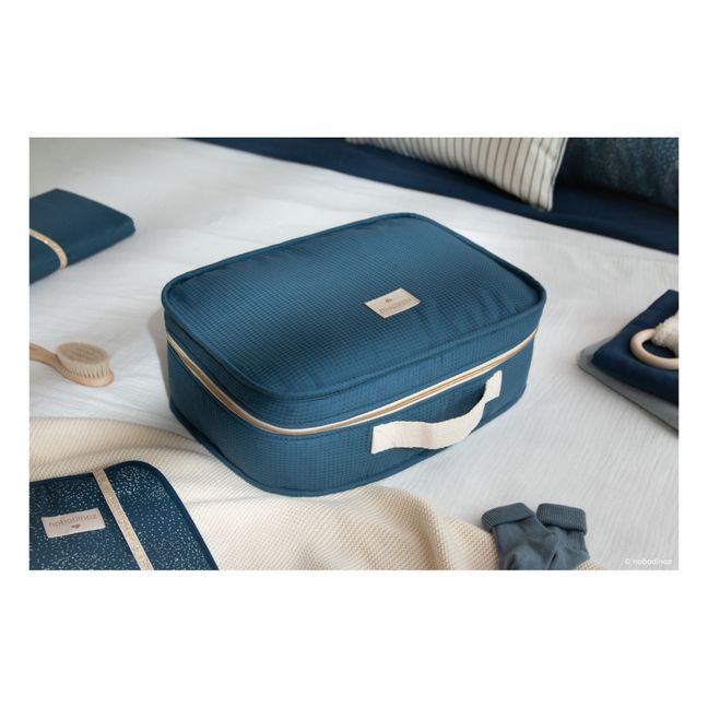 Koffer Victoria aus Bio-Baumwolle | Nachtblau