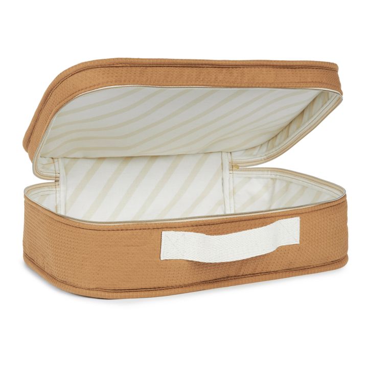 Valise Victoria en coton bio | Caramel- Image produit n°4