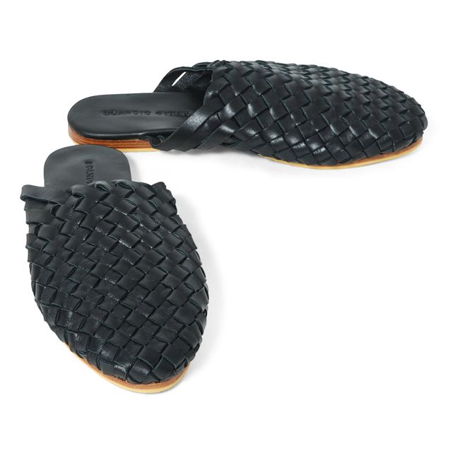 Braided Mules - Women’s Collection - Black