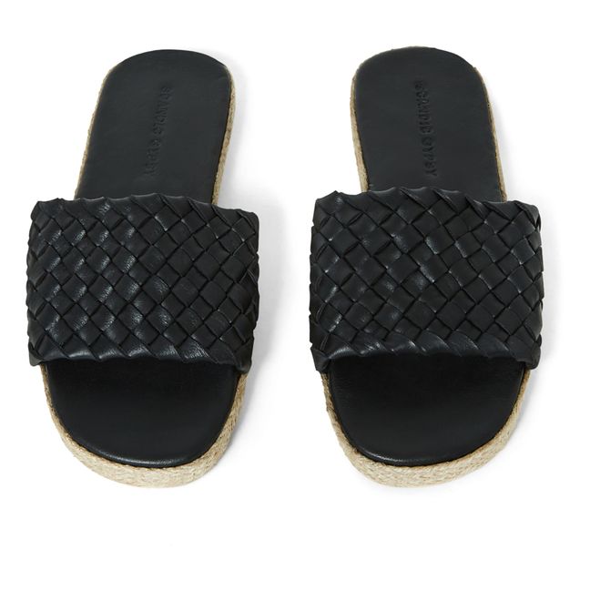 Alpargatas Sandalias trenzadas - Colección Mujer  | Negro