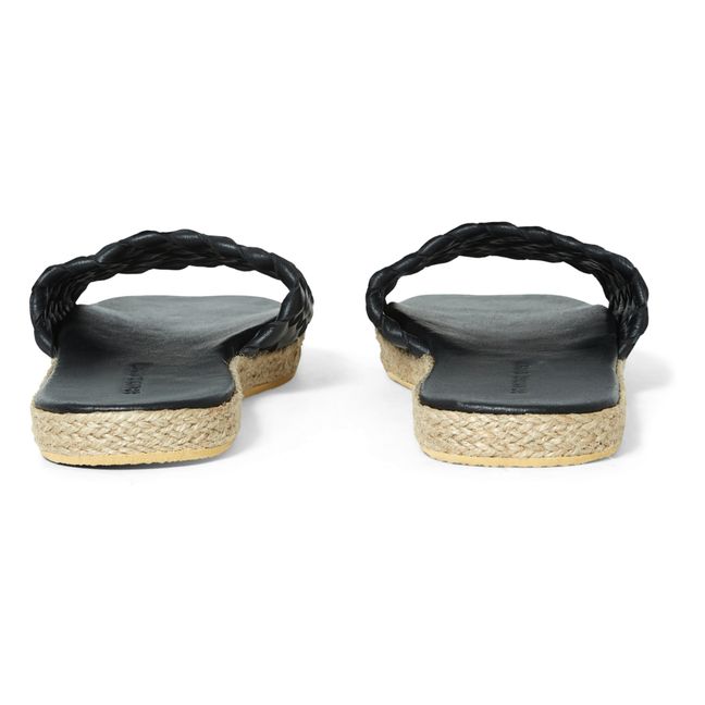 Alpargatas Sandalias trenzadas - Colección Mujer  | Negro