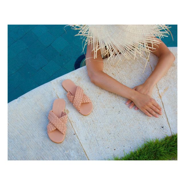 Sandales Croisées Tressées Maya - Collection Femme  | Argile