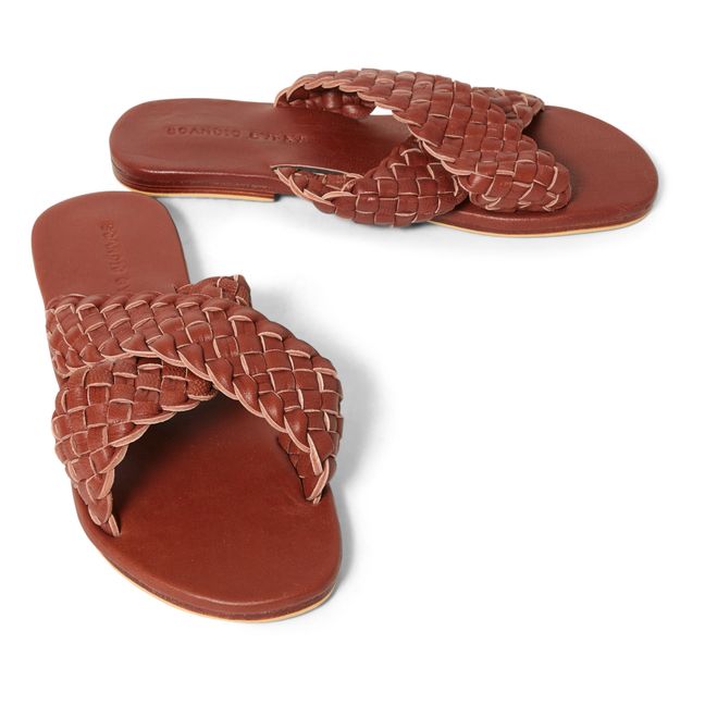 Maya Braided Crossover Sandals - Women’s Collection corn- Camel