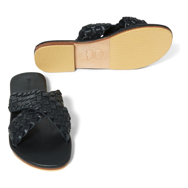 Maya Braided Crossover Sandals - Women’s Collection corn- Nero