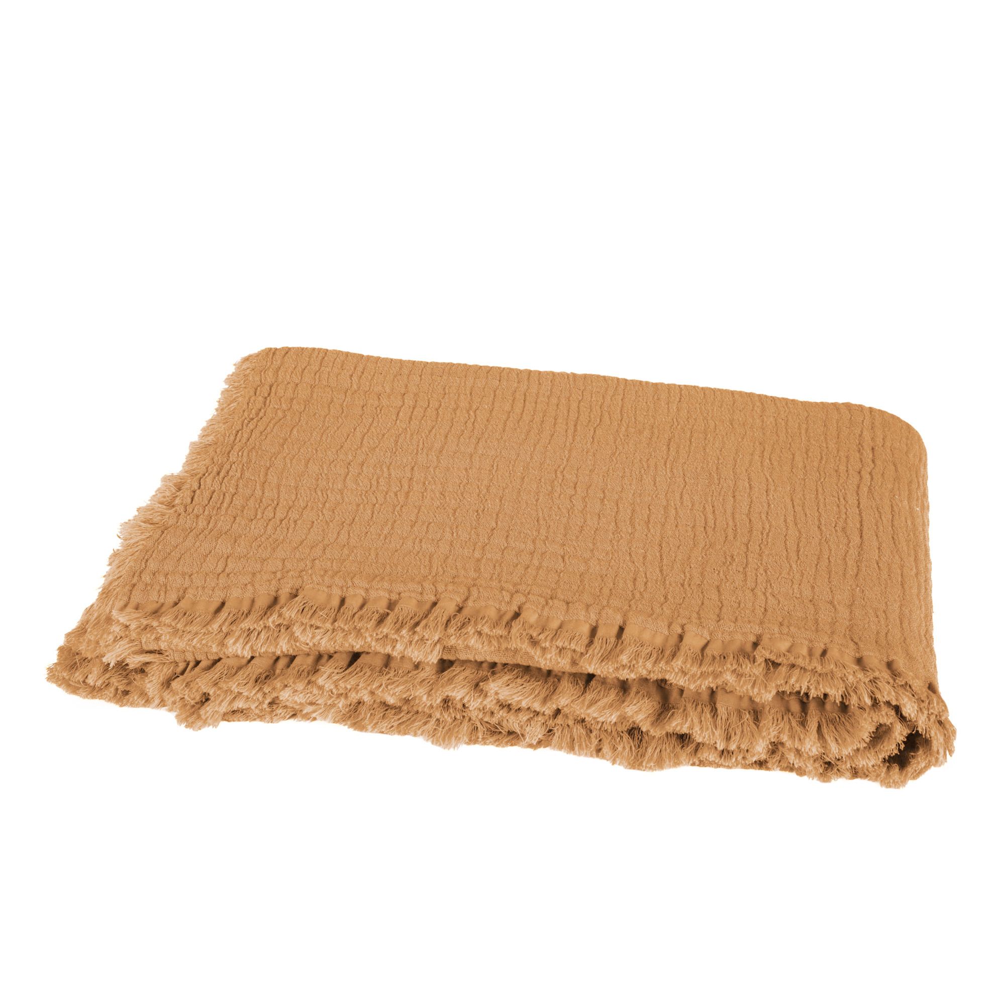 Decke aus Baumwollgaze Vanly | Karamel- Produktbild Nr. 0
