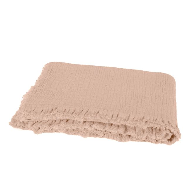 Vanly Cotton Muslin Blanket | Beige rosado